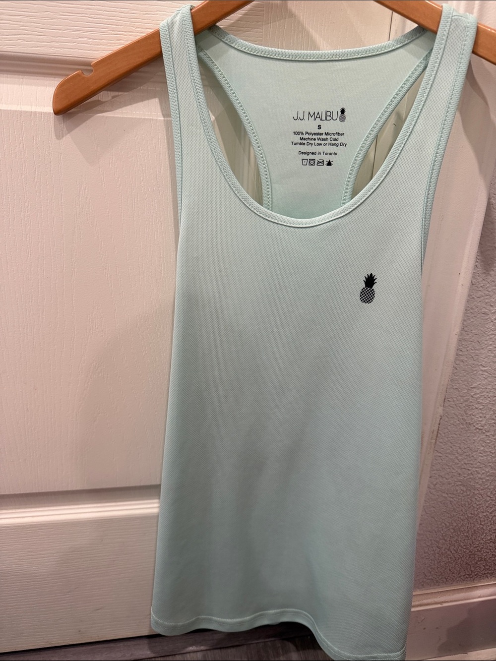 Malibu Men’s Light Mint RacerbackTank Top - Pineapple Logo